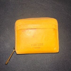 Margot New York yellow zip around wallet sold